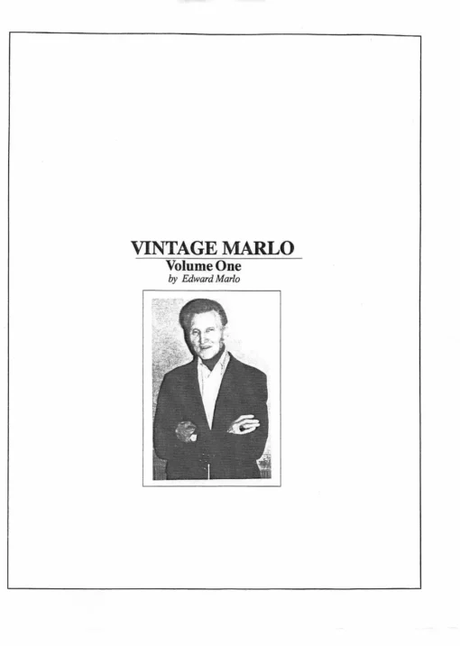 Ed Marlo - Vintage Marlo Vol 1