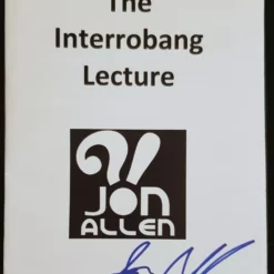 The Interrobang Lecture 2017 by Jon Allen.