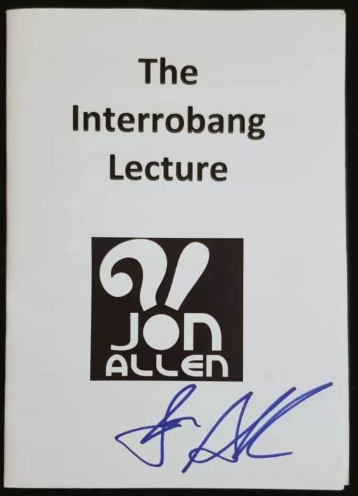 The Interrobang Lecture 2017 by Jon Allen.