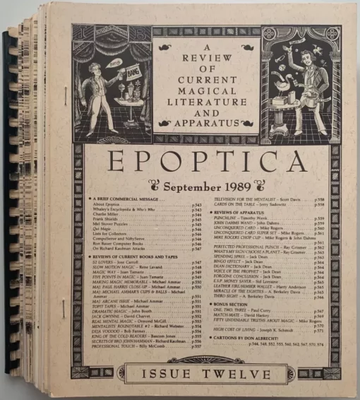 Epoptica by Jeff Busby (12 Issues )