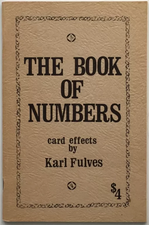 Karl Fulves - Book of Numbers ( Instant Download )