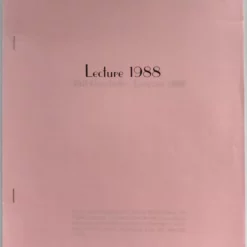 Lecture 1988 by Bill Goodwin.