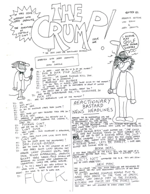 The CRUMP Magazine by Jerry Sadowitz.