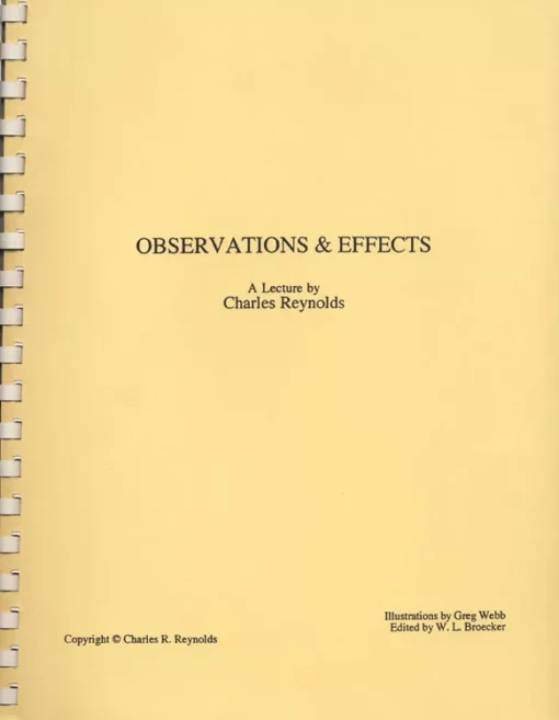 Charles Reynolds - Observations & Effects.