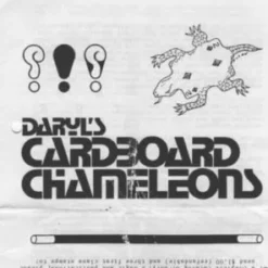 Cardboard Chameleons by Daryl.