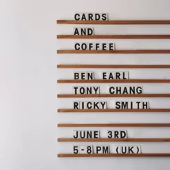 Cards & Coffee by Benjamin Earl, Tony Chang and Ricky Smith.