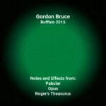 Gordon Bruce Lecture Notes – Buffalo 2015.