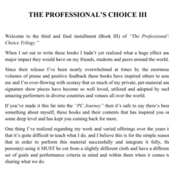 Jerome Finley – The Professional’s Choice III