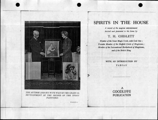 Spirits in the House by T. H. Chislett ( Instant Download )