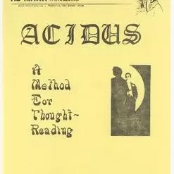 Al Mann - Acidus - A Method for Thought Reading