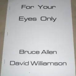 For Your Eyes Only by David Williamson & Bruce Allen.