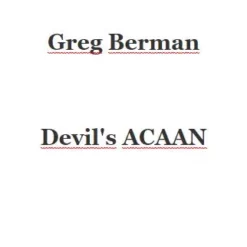 Greg Berman – Devil’s Acaan (Limited release; official pdf)