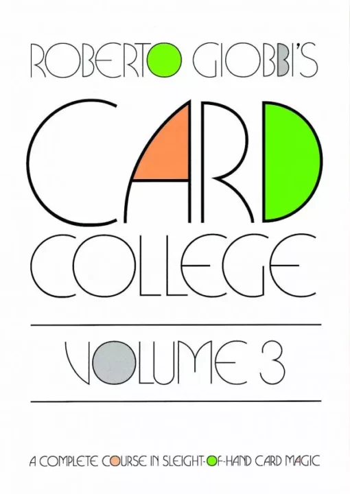 Roberto Giobbi – Card College Volume 3 (Sample pages in description)