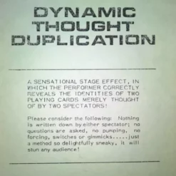 Dynamic Though Duplication by S D Threadgill.