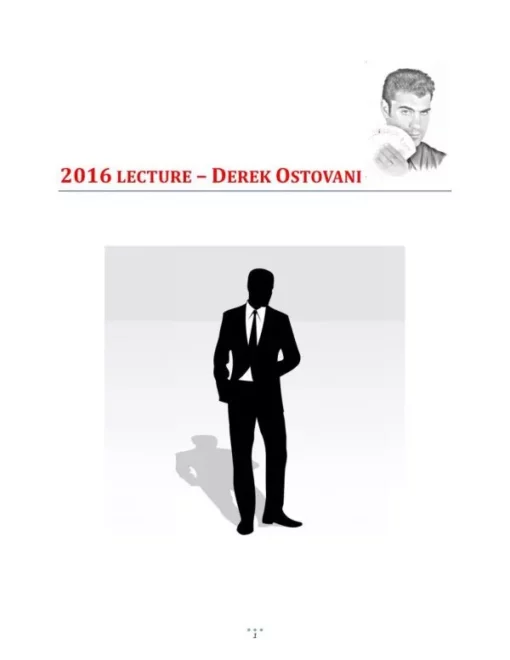 Derek Ostovani – Lecture Notes (official PDF)