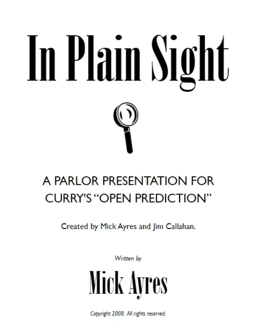 In Plain Sight by Mick Ayres