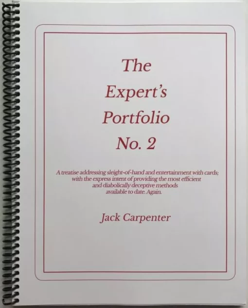 Jack Carpenter - The Expert's Portfolio No2.