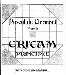 CRITAM Principle by Pascal de Clermont