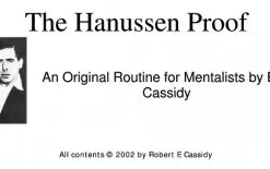 The Hanussen Proof by Bob Cassidy