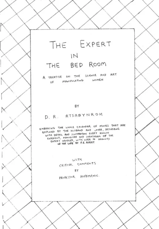 The Expert in the Bedroom by Jerry Sadowitz.