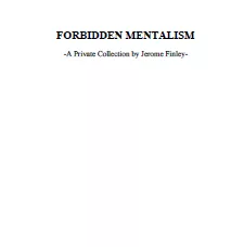 [Ebook] Jerome Finley - Forbidden Mentalism