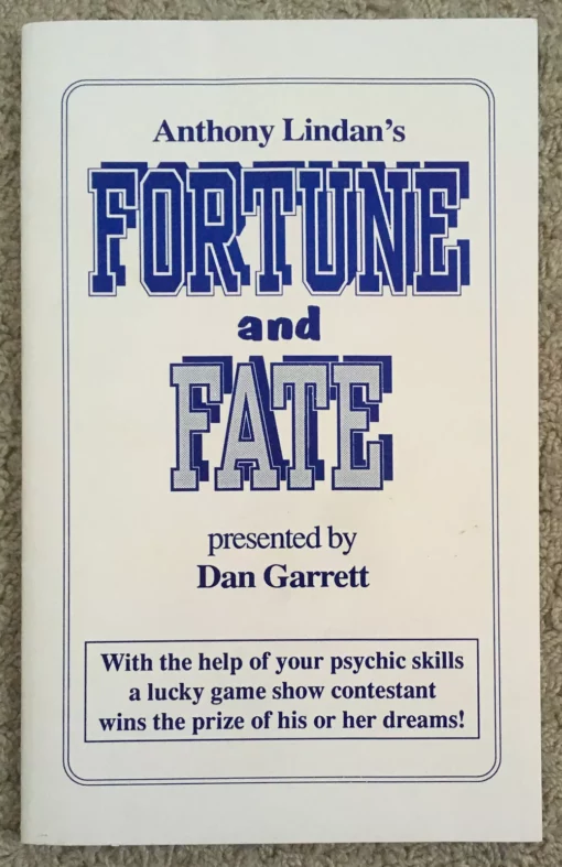 Anthony Lindan’s Fortune and Fate By Dan Garrett ( Instant Download )