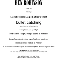 Lecture by Ben Robinson