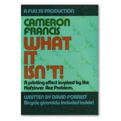 Cameron Francis – What It Isn’t