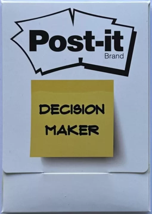 Post-it Decision Maker by Michael Weber & Tim Trono.