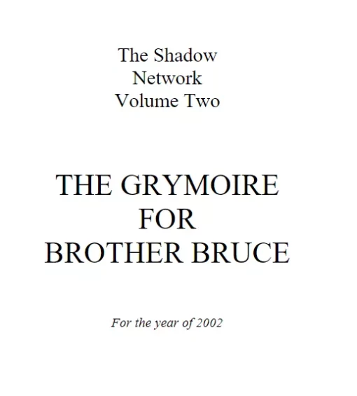 The Grymoire for Brother Bruce Vol 2 by Bruce Barnett ( Instant Download )