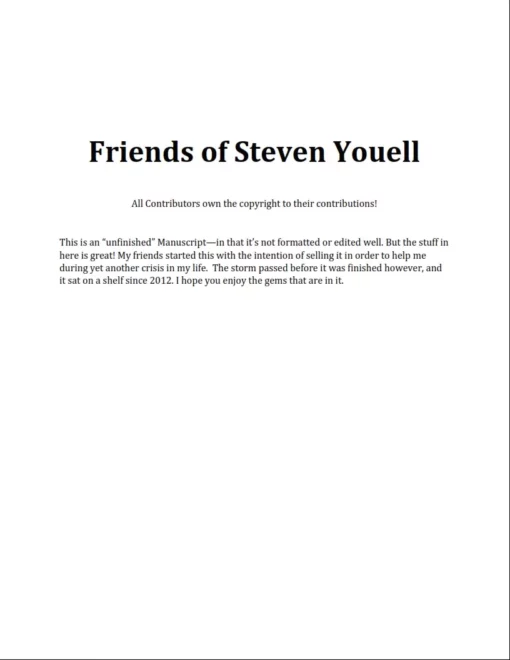 Friends of Steven Youell by Steven Youell ( Instant Download )