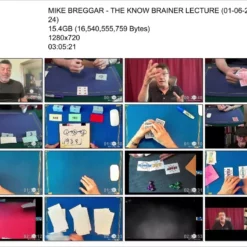 MIKE BREGGAR - THE KNOW BRAINER LECTURE  ( Instant Download )