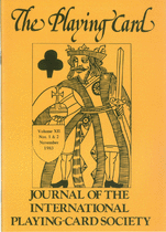 The Journal of the Playing-Card Society - Vol 12 ( Instant Download )