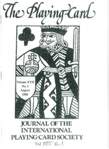 The Journal of the Playing-Card Society - Vol 17 ( Instant Download )