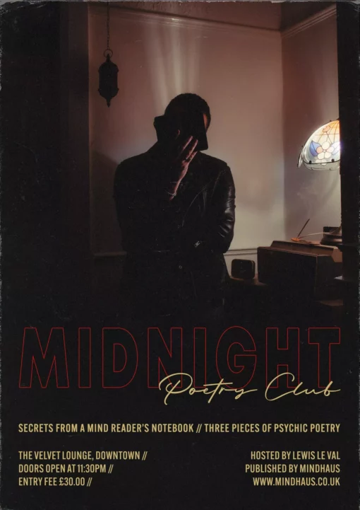 Midnight Poetry Club By Lewis Le Val ( Instant Download )