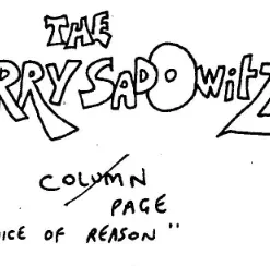 Front Magazine Columns by Jerry Sadowitz