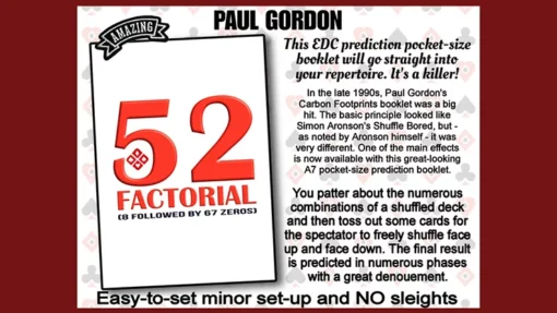 Paul Gordon - 52 Factorial ( Instant Download )