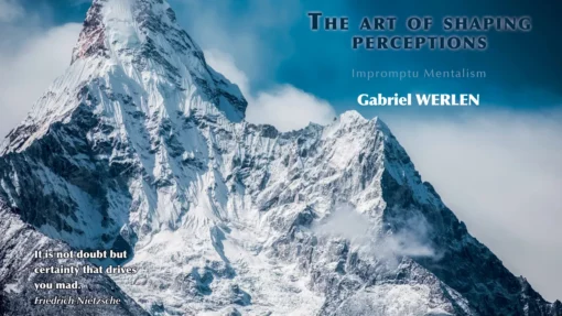 The Art of Shaping Perceptions (Impromptu Mentalism) by Gabriel Werlen ( Instant Download )