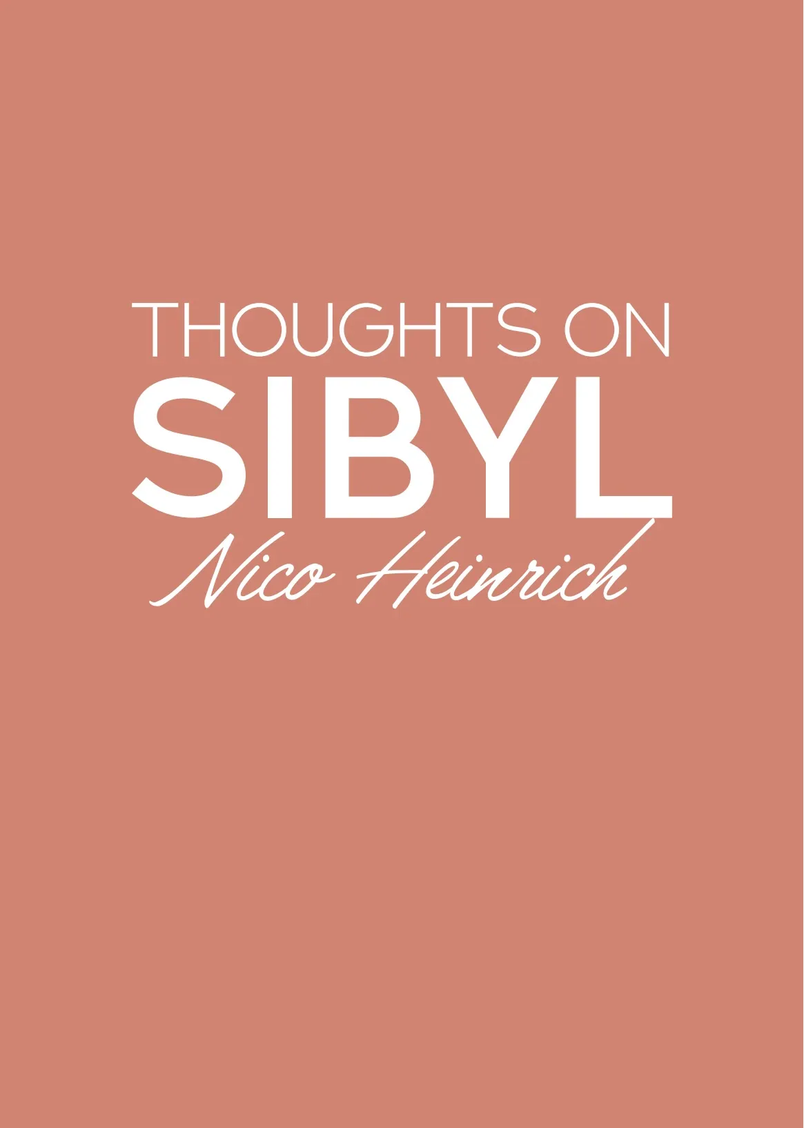 Nico Heinrich - Thoughts on Sibyl ( Instant Download )