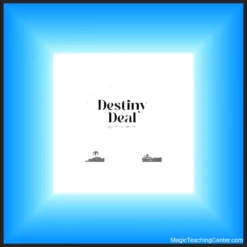 Craig Petty's Destiny Deal instant download tutorial cover art, featuring an arrangement of playing cards and the product title for the acclaimed Card At Any Number (ACAAN) magic trick.