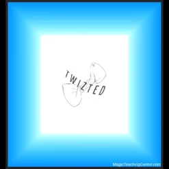 Eric Jones demonstrating a visually stunning sleightless card magic effect with the TWIZTED 2.0 gimmick and a deck of red Bicycle cards.